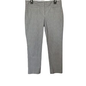 Ann Taylor Devin Cropped Leg Seersucker Pants